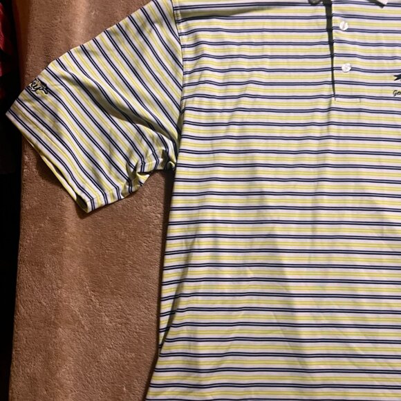 Monterey Club Men XL Stripe KY State Park General Burnside Golf Polo (W) - Picture 2 of 8